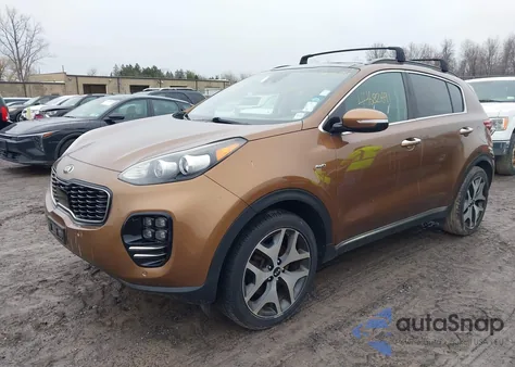 2018 Kia Sportage Sx Turbo z USA, uszkodzony, nr VIN KNDPRCA67J7373327